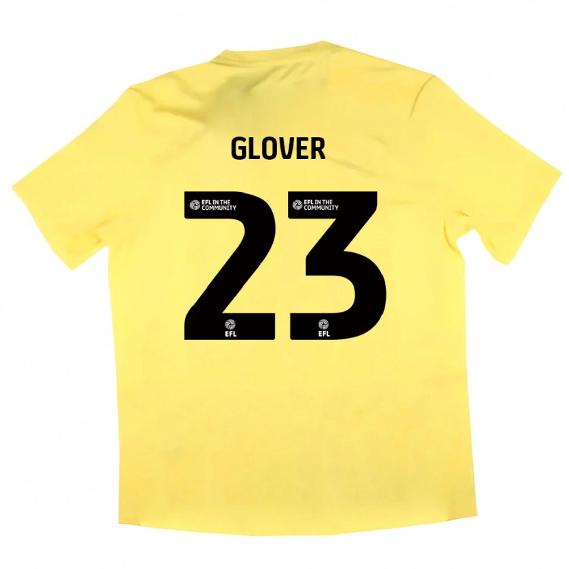 Danxen Kvinnor Tom Glover #23 Gul Svart Målvaktströja 2025/26 T-tröja