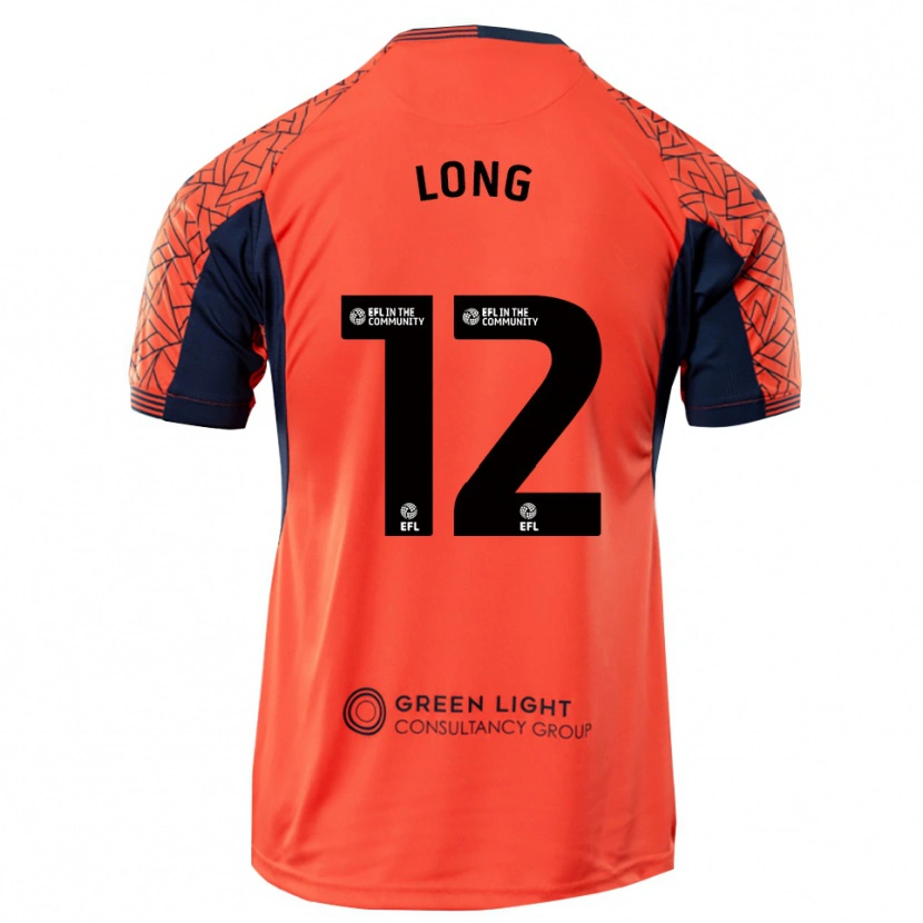 Danxen Kvinnor George Long #12 Orange Svart Målvaktströja 2025/26 T-tröja