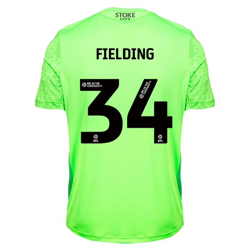 Danxen Kvinnor Frank Fielding #34 Grön Svart Målvaktströja 2025/26 T-tröja