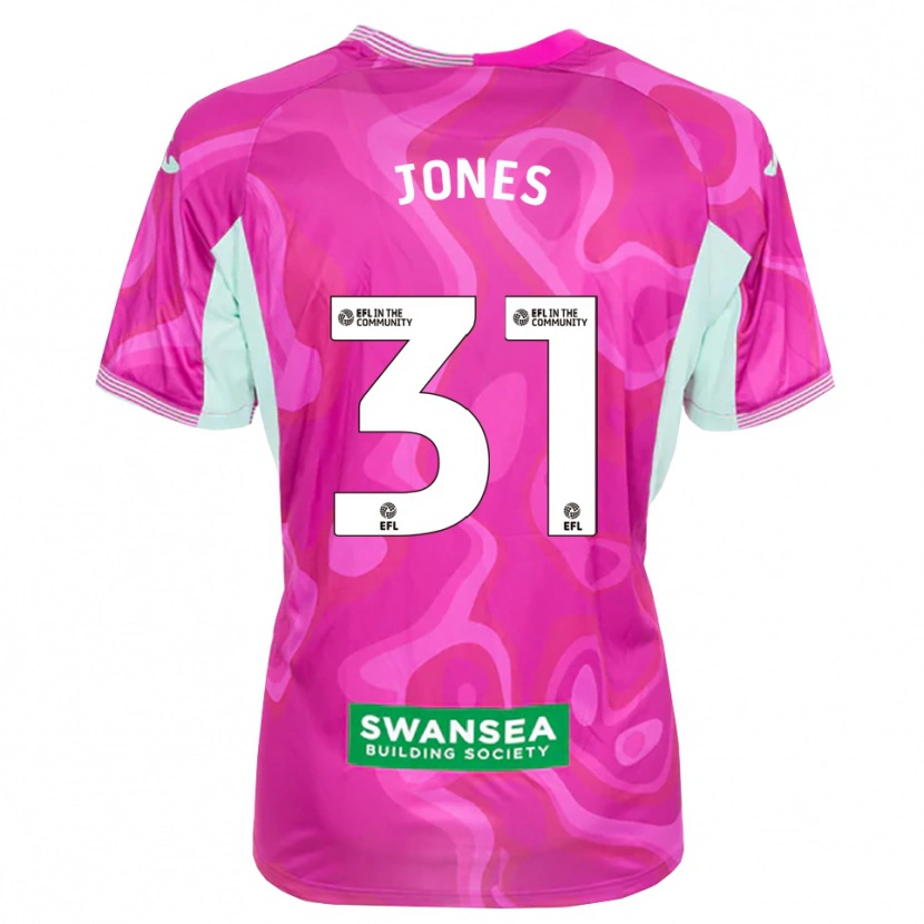 Danxen Kvinnor Verity Jones #31 Magentavit Målvaktströja 2025/26 T-tröja