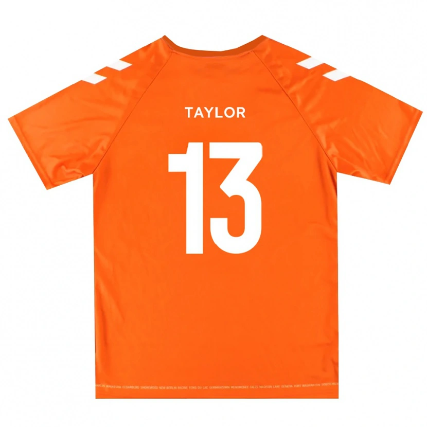 Danxen Kvinnor Sam Taylor #13 Orange Vit Målvaktströja 2025/26 T-tröja