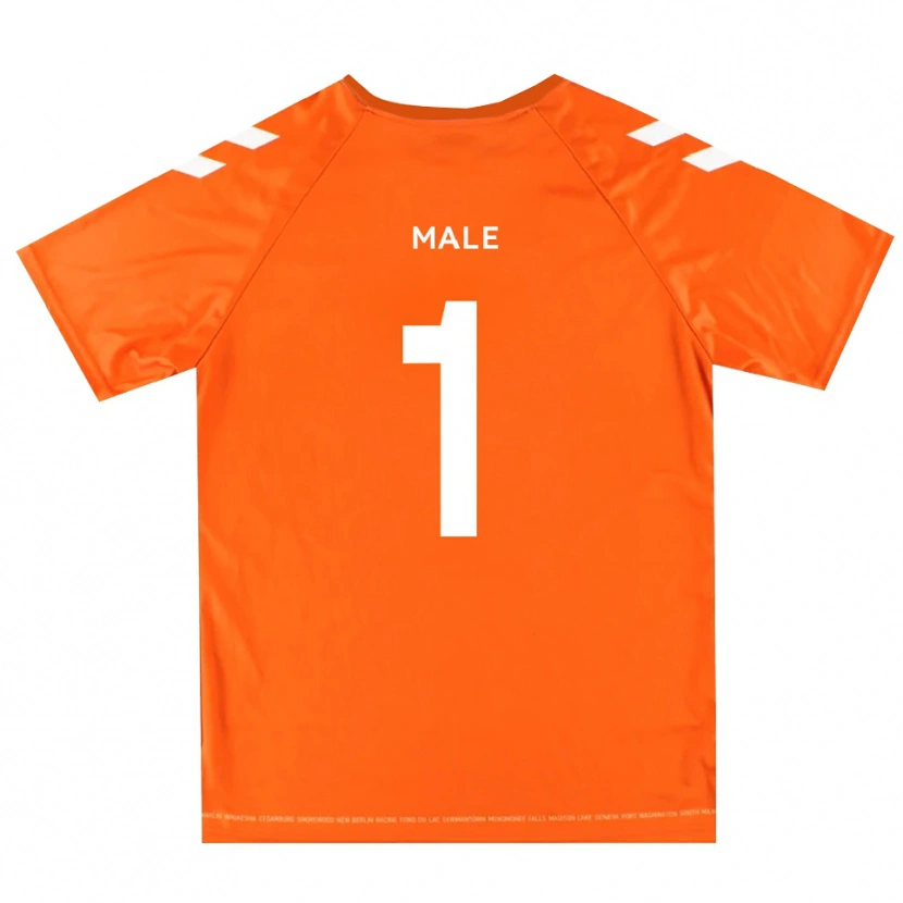 Danxen Kvinnor Harrison Male #1 Orange Vit Målvaktströja 2025/26 T-tröja
