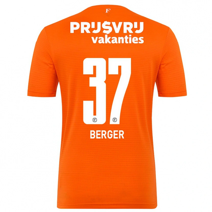 Danxen Kvinnor Mannou Berger #37 Orange Svart Målvaktströja 2025/26 T-tröja