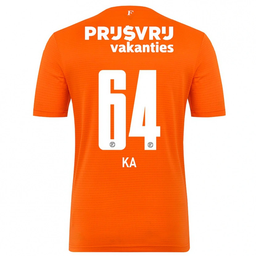 Danxen Kvinnor Ismail Ka #64 Orange Svart Målvaktströja 2025/26 T-tröja