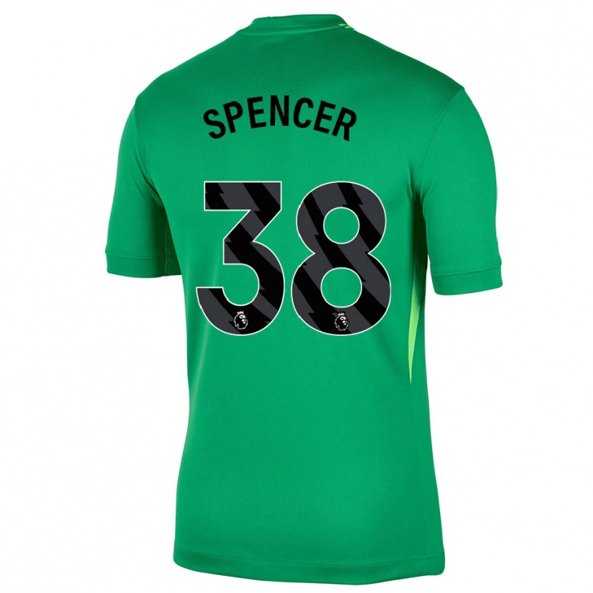 Danxen Kvinnor Becky Spencer #38 Grön Svart Målvaktströja 2025/26 T-tröja