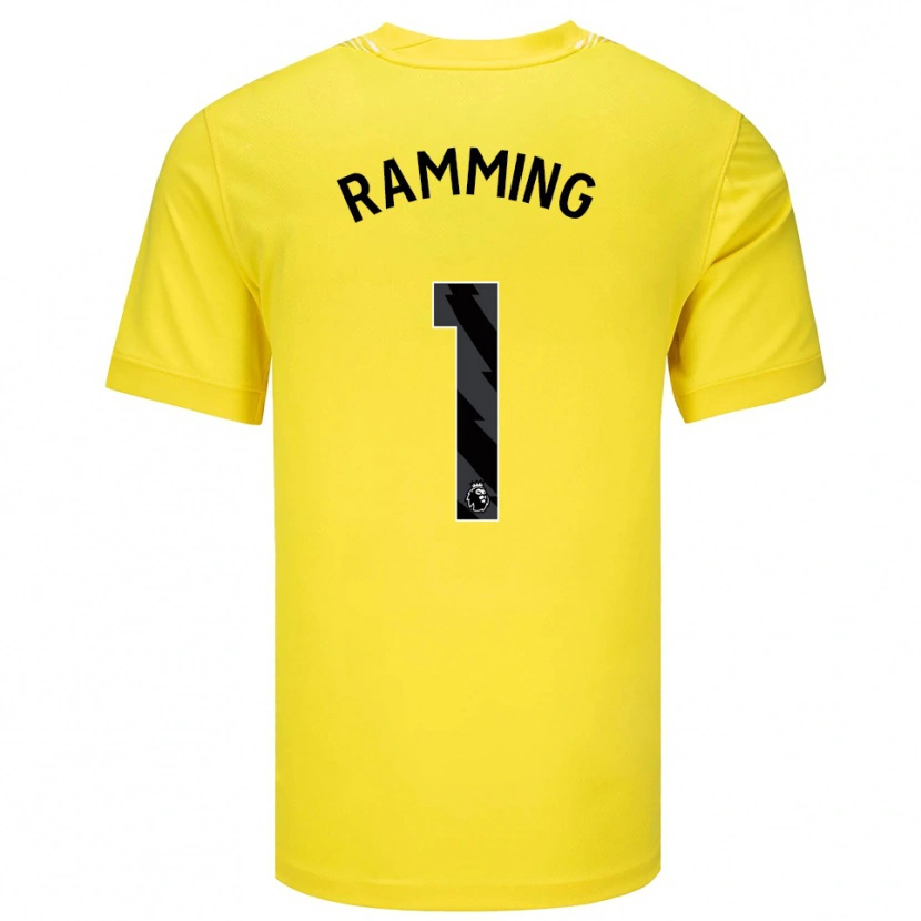 Danxen Kvinnor Nils Ramming #1 Gul Svart Målvaktströja 2025/26 T-tröja