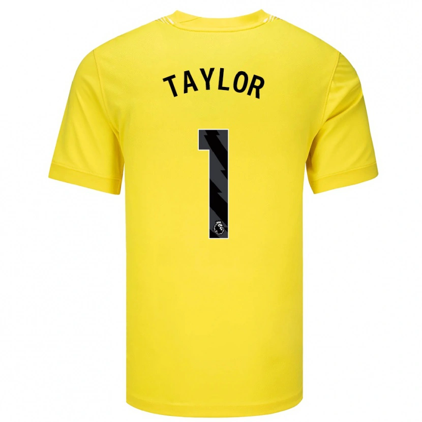 Danxen Kvinnor Finley Taylor #1 Gul Svart Målvaktströja 2025/26 T-tröja