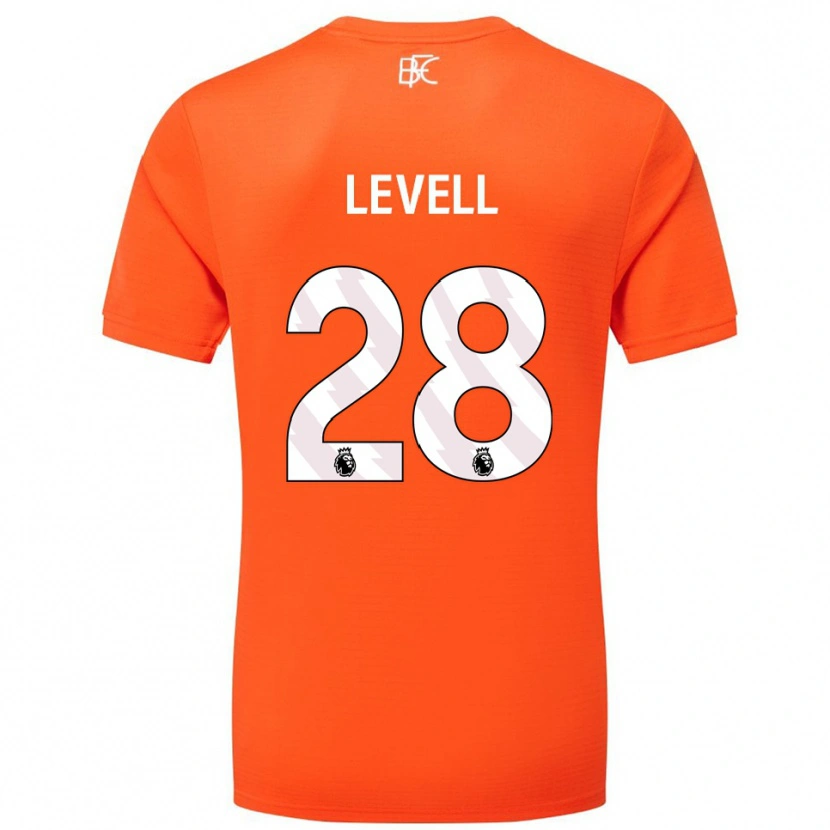 Danxen Kvinnor Kirstie Levell #28 Orange Vit Målvaktströja 2025/26 T-tröja