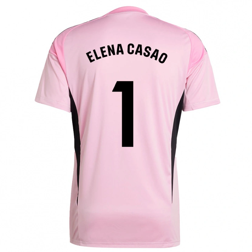 Danxen Kvinnor Elena Casao López #1 Rosa Svart Målvaktströja 2025/26 T-tröja