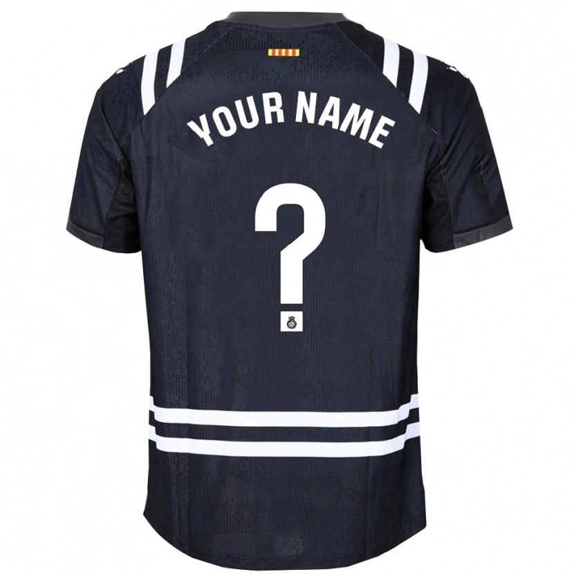 Danxen Kvinnor RCD Espanyol Svart Vit Målvaktströja 2025/26 T-tröja