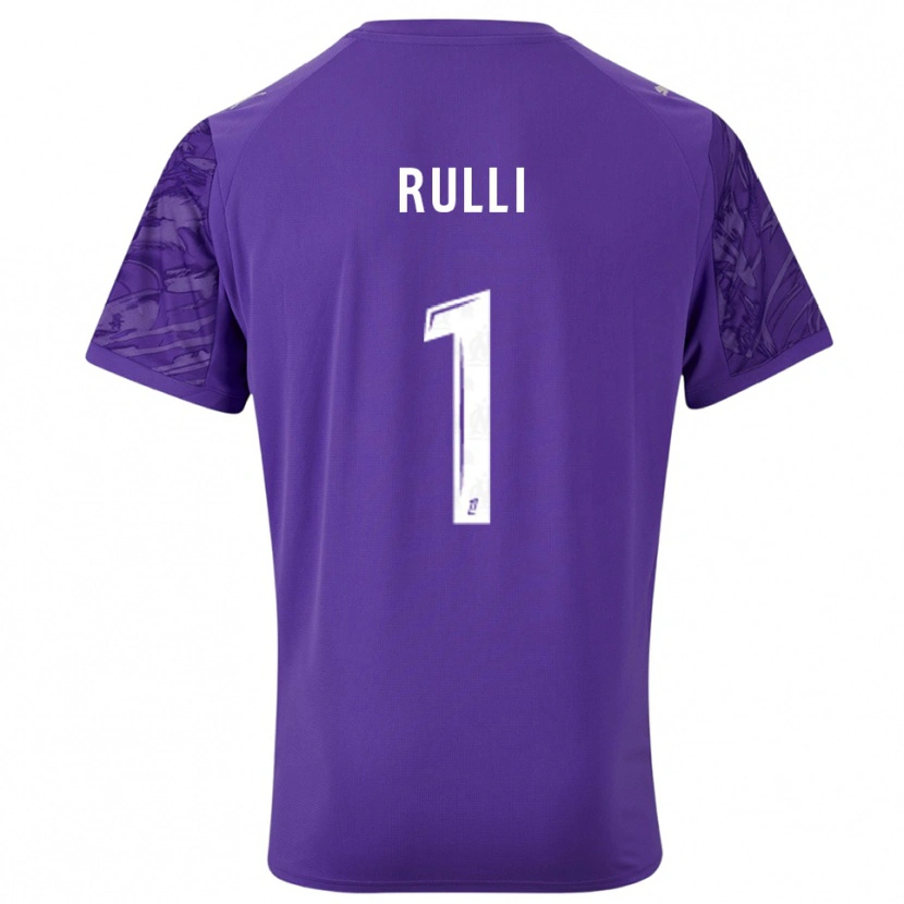 Danxen Kvinnor Gerónimo Rulli #1 Lila Vit Målvaktströja 2025/26 T-tröja