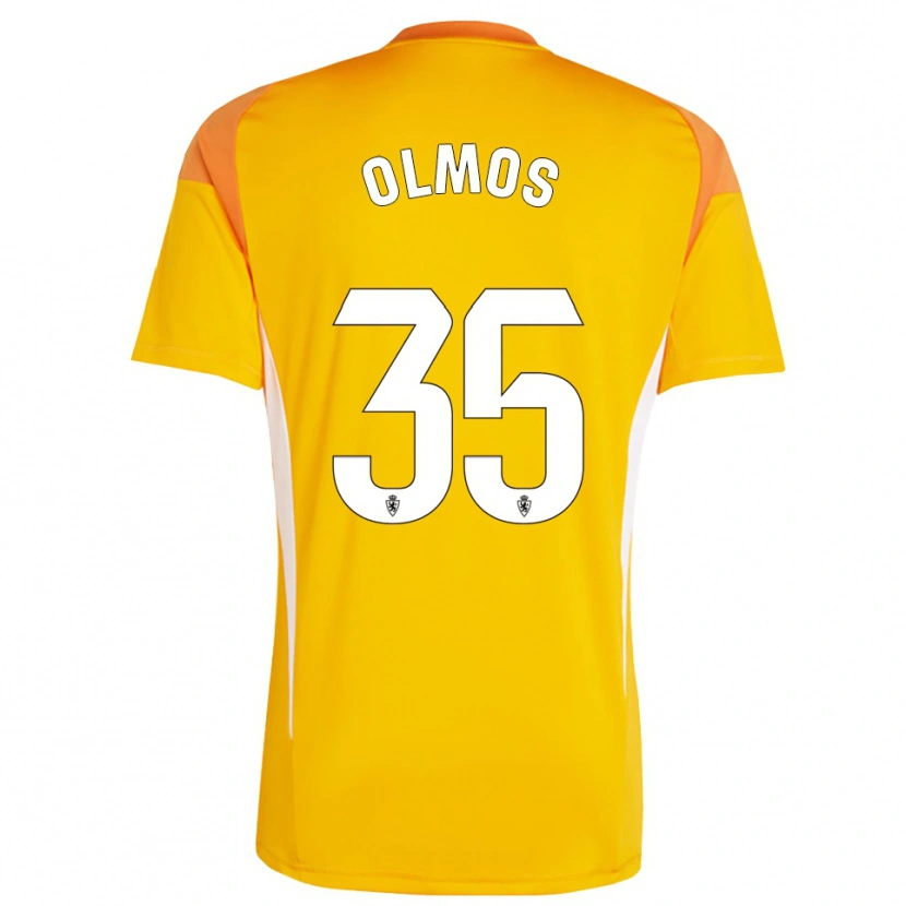 Danxen Kvinnor Lucas Olmos #35 Mörk Orange Gul Målvaktströja 2025/26 T-tröja