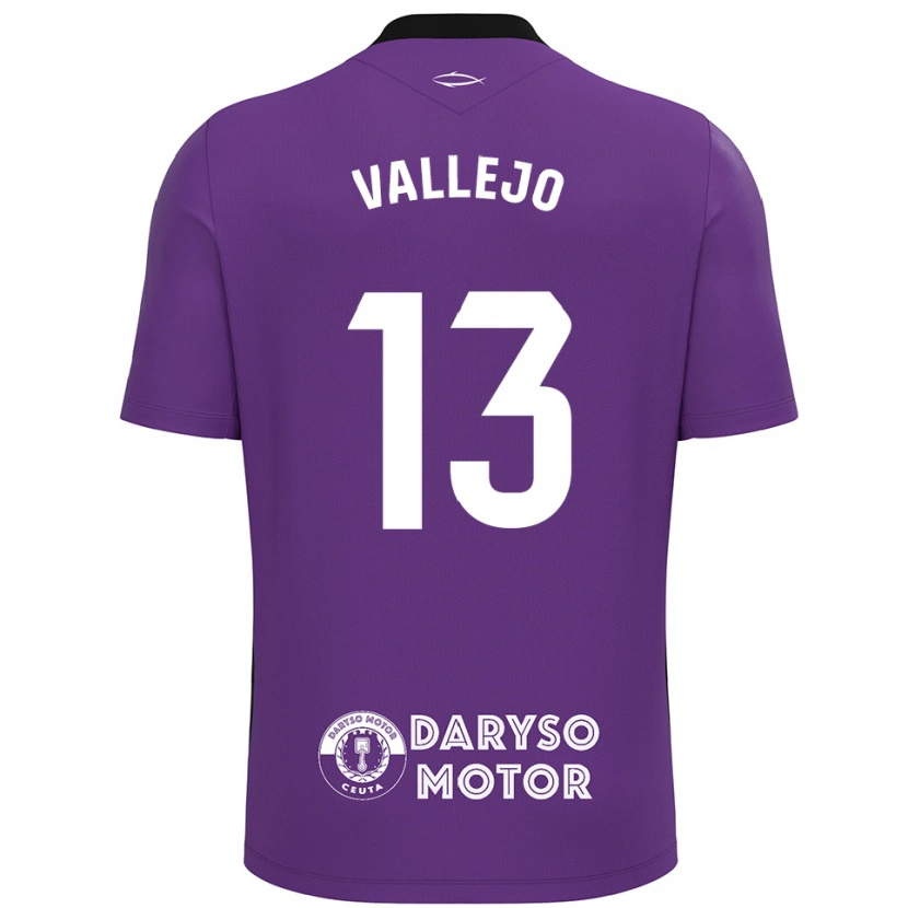 Danxen Kvinnor Guillermo Vallejo #13 Lila Vit Målvaktströja 2025/26 T-tröja