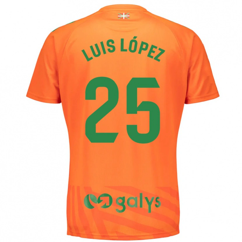 Danxen Kvinnor Luis López #25 Orange Grön Målvaktströja 2025/26 T-tröja