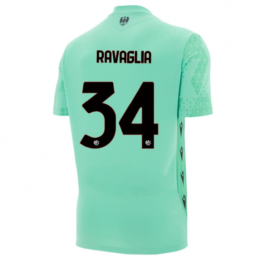 Danxen Kvinnor Federico Ravaglia #34 Mint Blå Svart Målvaktströja 2025/26 T-tröja