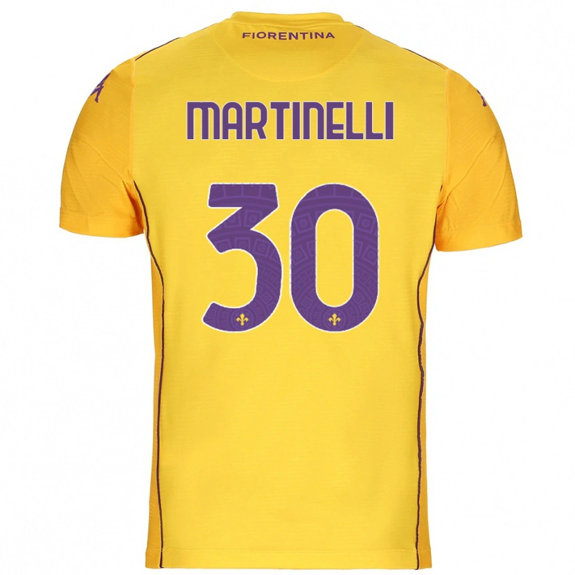 Danxen Kvinnor Tommaso Martinelli #30 Orange Gul Lila Målvaktströja 2025/26 T-tröja