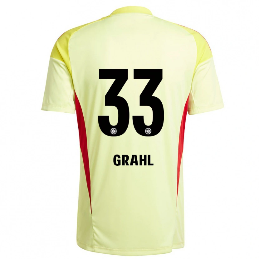 Danxen Kvinnor Jens Grahl #33 Ljus Gul Svart Målvaktströja 2025/26 T-tröja