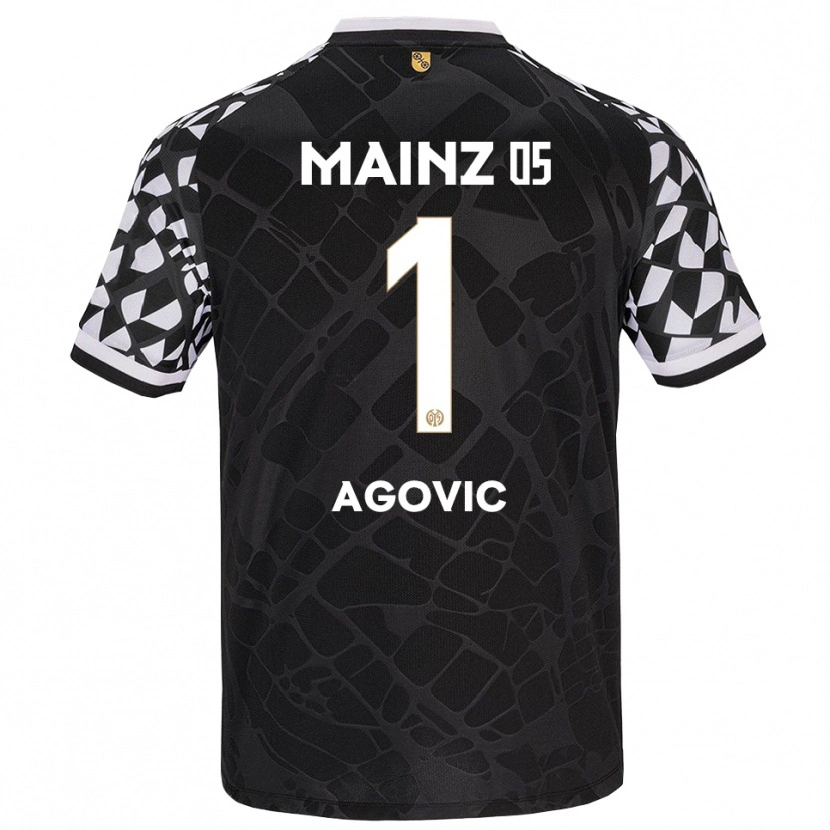Danxen Kvinnor Daris Agovic #1 Svart Vit Målvaktströja 2025/26 T-tröja