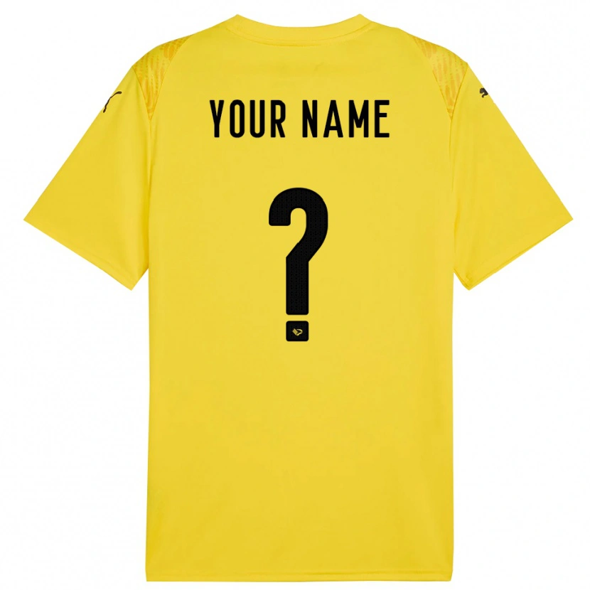 Danxen Kvinnor Palermo FC Gul Svart Målvaktströja 2025/26 T-tröja