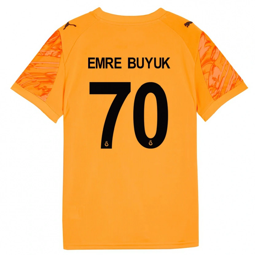 Danxen Kvinnor Enes Emre Büyük #70 Mörk Orange Svart Målvaktströja 2025/26 T-tröja