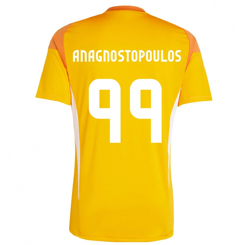 Danxen Kvinnor Alexandros Anagnostopoulos #99 Orange Vit Målvaktströja 2025/26 T-tröja