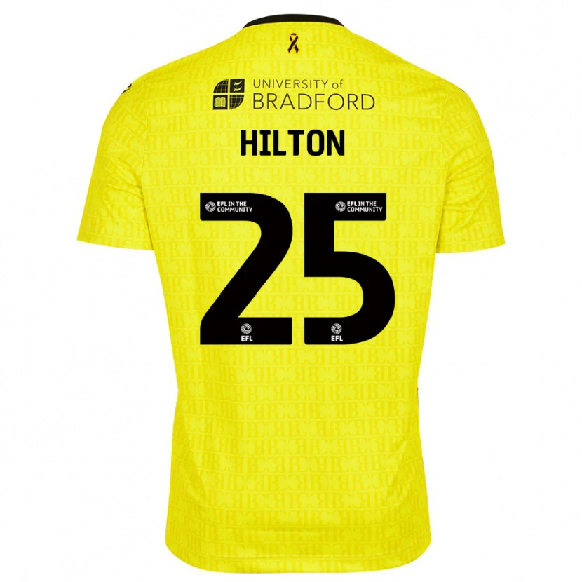 Danxen Kvinnor Joe Hilton #25 Gul Svart Målvaktströja 2025/26 T-tröja