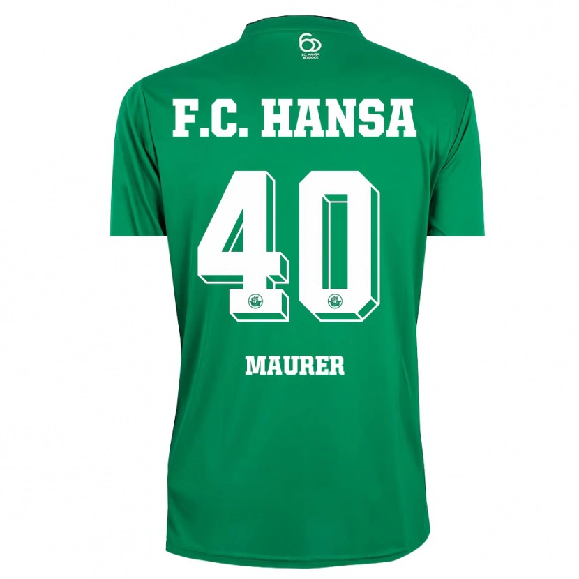 Danxen Kvinnor Erik Maurer #40 Mörkgrön Vit Målvaktströja 2025/26 T-tröja