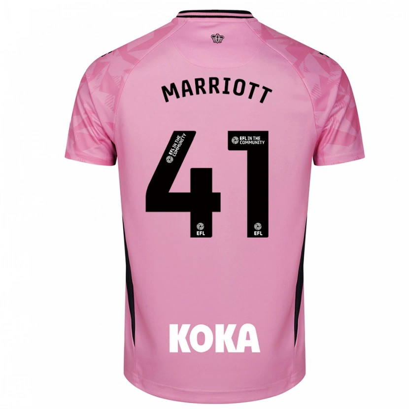 Danxen Kvinnor Alfie Marriott #41 Ljus Rosa Svart Målvaktströja 2025/26 T-tröja