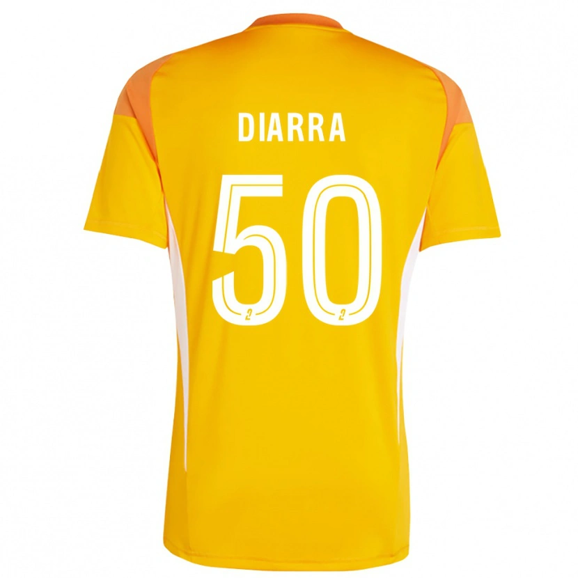 Danxen Kvinnor Lassine Diarra #50 Orange Röd Målvaktströja 2025/26 T-tröja