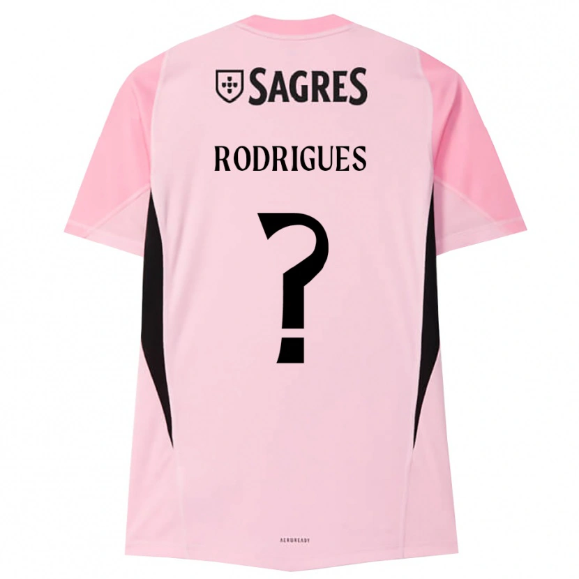 Danxen Kvinnor Miguel Rodrigues #0 Rosa Svart Målvaktströja 2025/26 T-tröja
