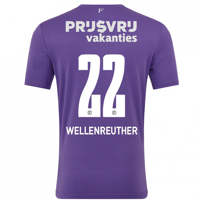 Danxen Kvinnor Timon Wellenreuther #22 Lila Vit Målvaktströja 2025/26 T-tröja