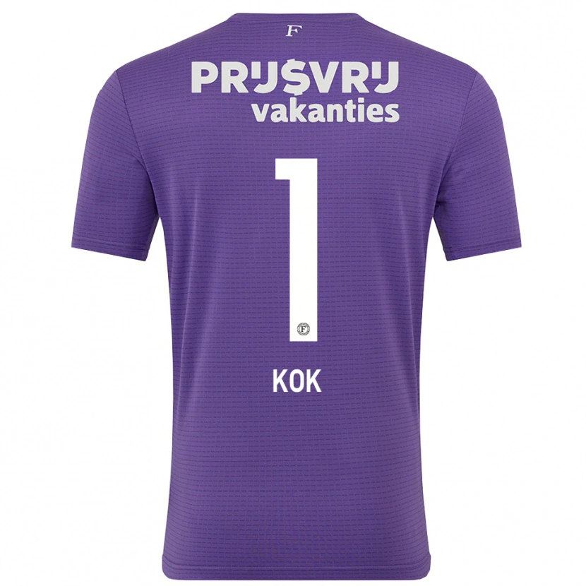 Danxen Kvinnor Stefan Kok #1 Lila Vit Målvaktströja 2025/26 T-tröja