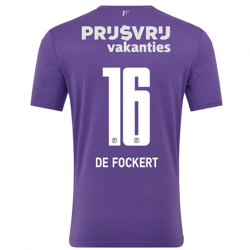 Danxen Kvinnor Maarten de Fockert #16 Lila Vit Målvaktströja 2025/26 T-tröja