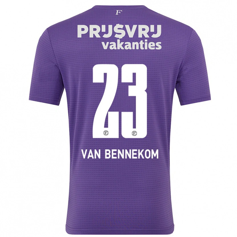 Danxen Kvinnor Duron van Bennekom #23 Lila Vit Målvaktströja 2025/26 T-tröja