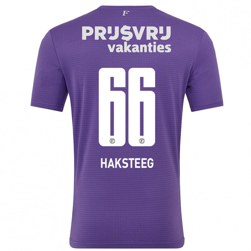 Danxen Kvinnor Tim Haksteeg #66 Lila Vit Målvaktströja 2025/26 T-tröja