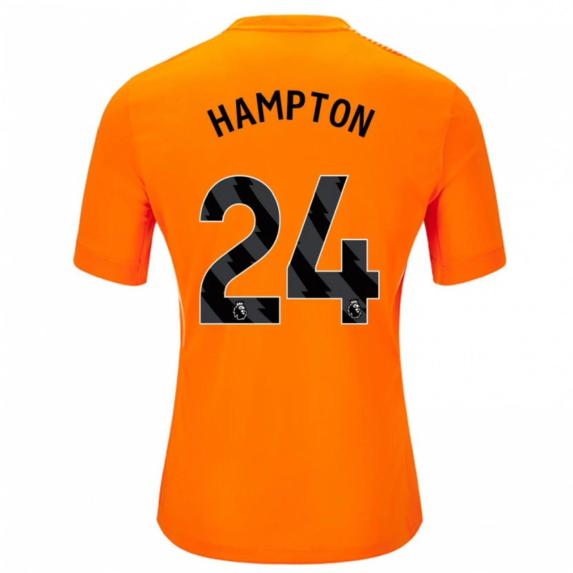 Danxen Kvinnor Hannah Hampton #24 Orange Svart Målvaktströja 2025/26 T-tröja