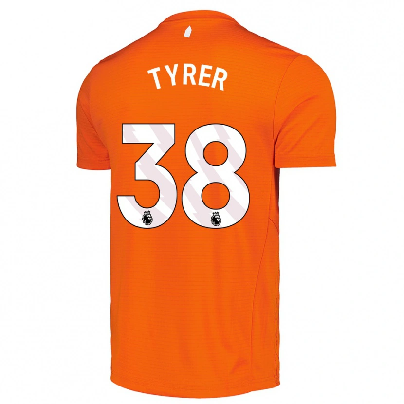 Danxen Kvinnor Harry Tyrer #38 Orange Svart Målvaktströja 2025/26 T-tröja