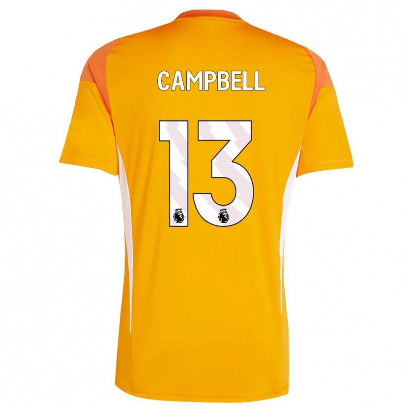 Danxen Kvinnor Luke Campbell #13 Orange Vit Målvaktströja 2025/26 T-tröja