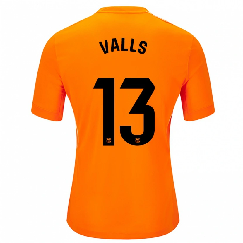 Danxen Kvinnor Gerard Valls #13 Orange Svart Målvaktströja 2025/26 T-tröja