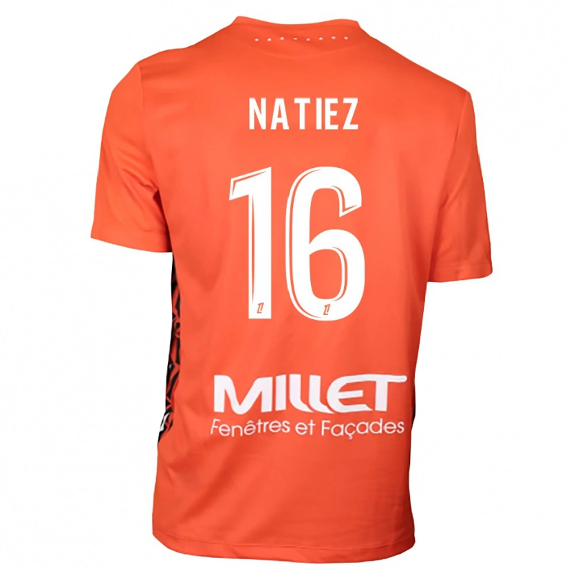 Danxen Kvinnor Stanislas Natiez #16 Orange Vit Målvaktströja 2025/26 T-tröja