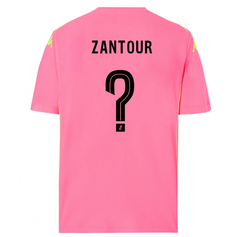 Danxen Kvinnor Ishaq Zantour #0 Hot Pink Svart Målvaktströja 2025/26 T-tröja