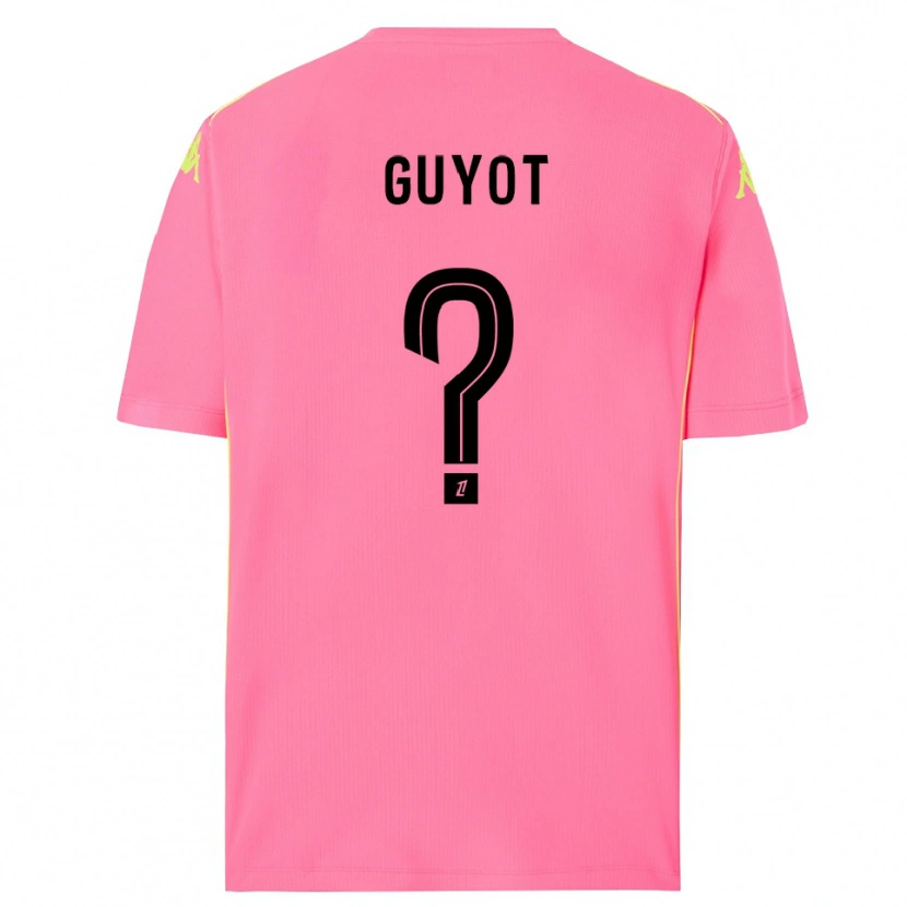 Danxen Kvinnor Loucas Guyot #0 Hot Pink Svart Målvaktströja 2025/26 T-tröja