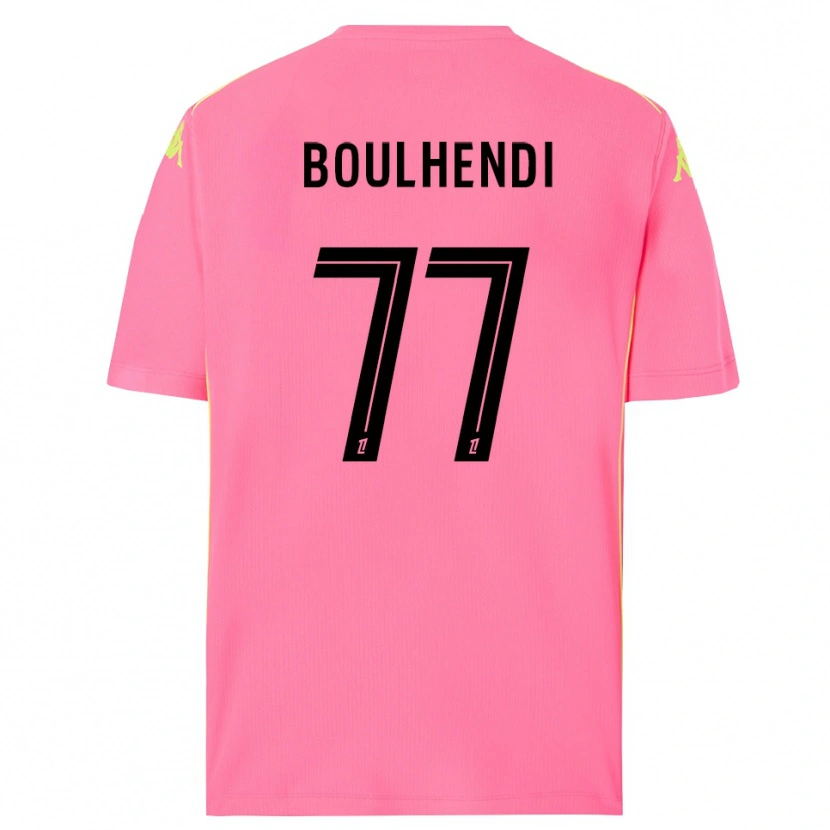Danxen Kvinnor Teddy Boulhendi #77 Hot Pink Svart Målvaktströja 2025/26 T-tröja