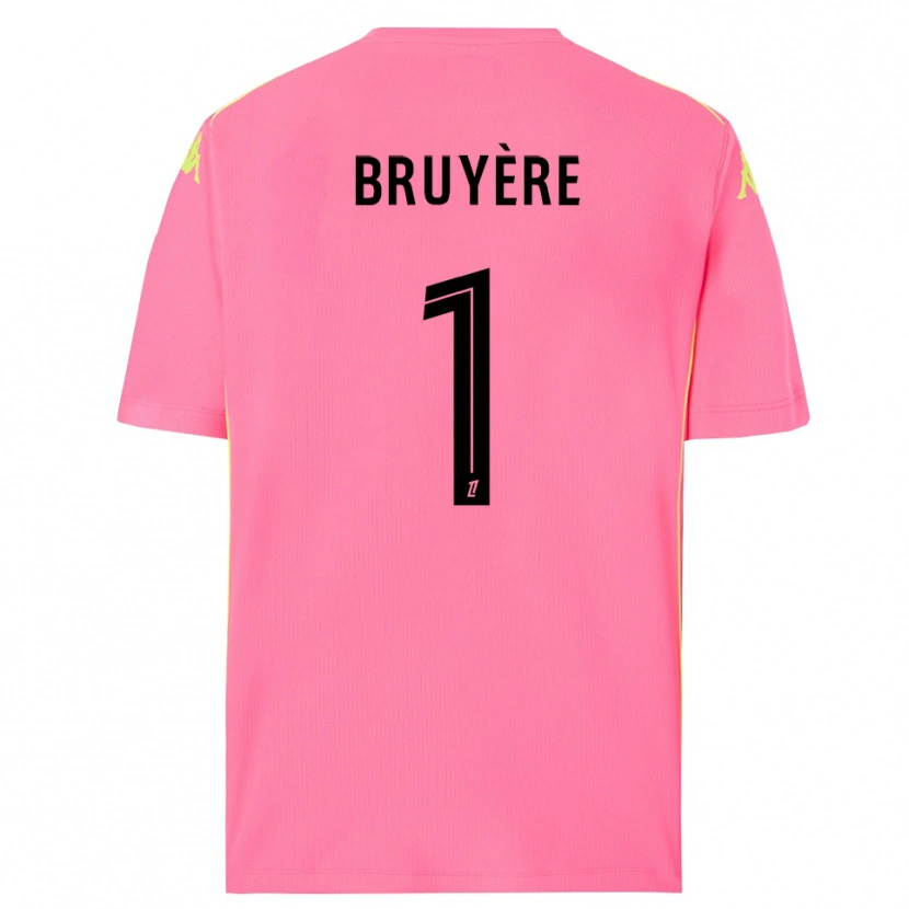 Danxen Kvinnor Théo Bruyère #1 Hot Pink Svart Målvaktströja 2025/26 T-tröja
