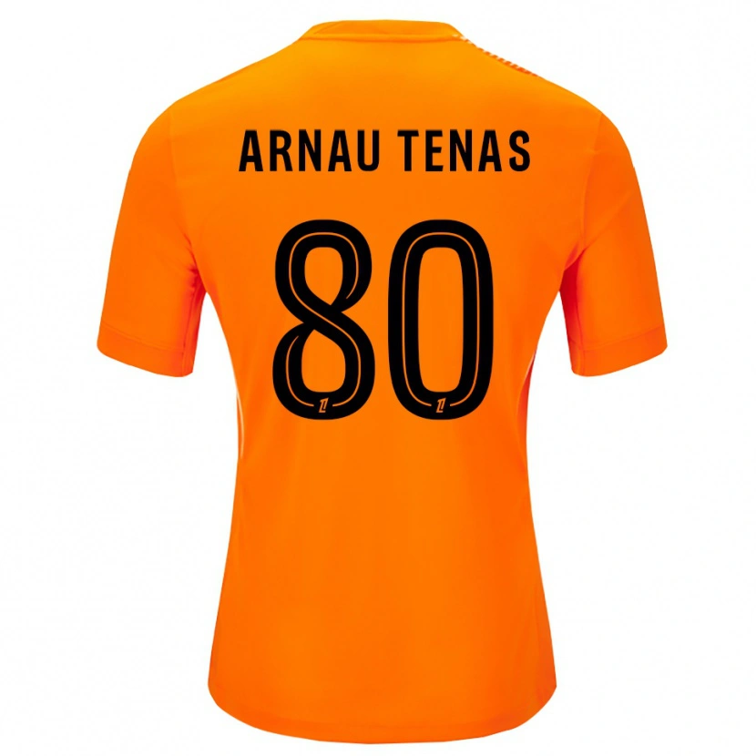 Danxen Kvinnor Arnau Tenas #80 Orange Svart Målvaktströja 2025/26 T-tröja
