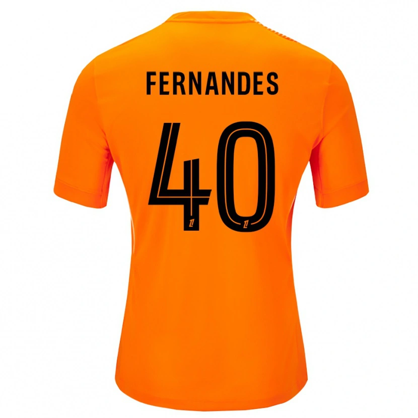 Danxen Kvinnor Alyssa Fernandes #40 Orange Svart Målvaktströja 2025/26 T-tröja