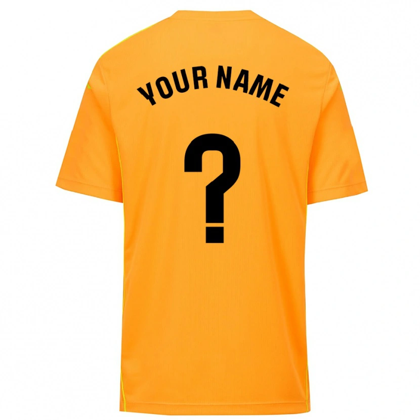 Danxen Kvinnor Real Valladolid Orange Svart Målvaktströja 2025/26 T-tröja