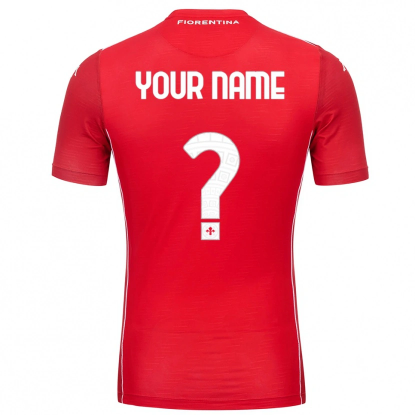 Danxen Kvinnor ACF Fiorentina Röd Vit Målvaktströja 2025/26 T-tröja