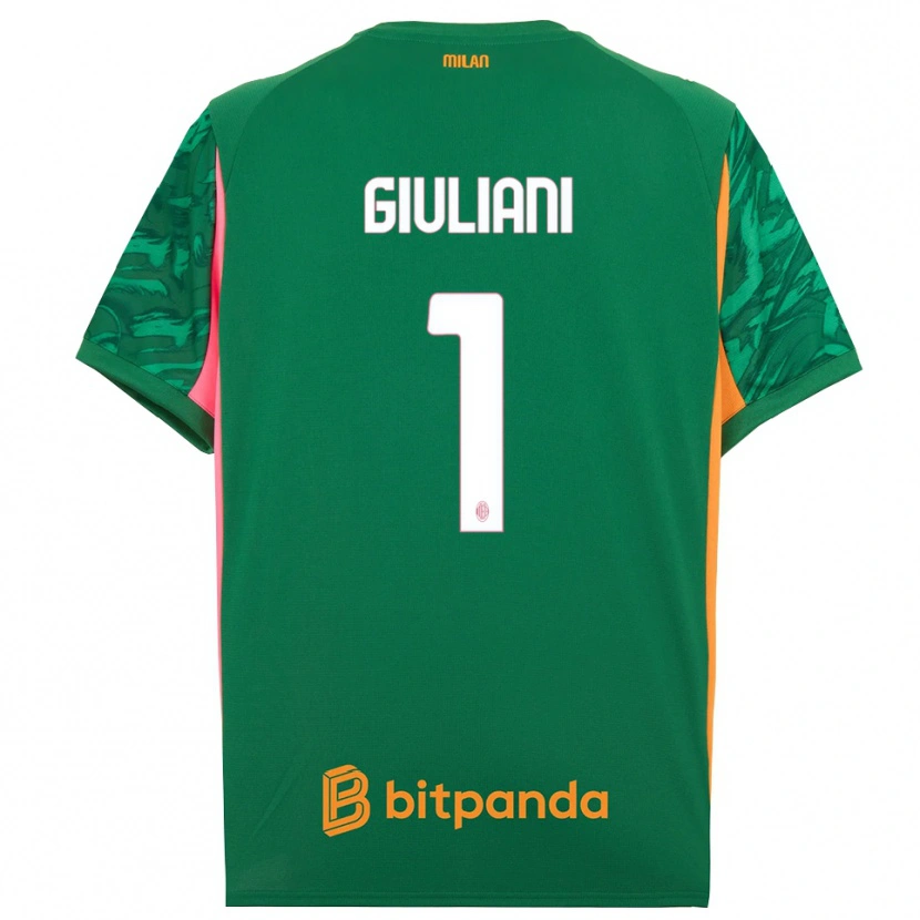 Danxen Kvinnor Laura Giuliani #1 Grön Orange Rosa Målvaktströja 2025/26 T-tröja