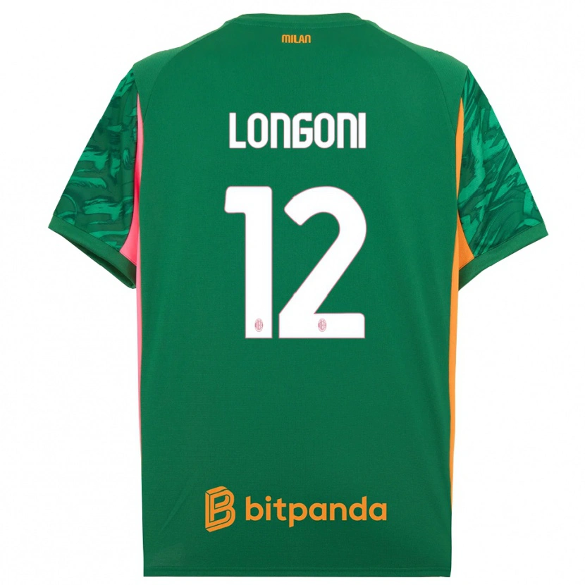 Danxen Kvinnor Alessandro Longoni #12 Grön Orange Rosa Målvaktströja 2025/26 T-tröja